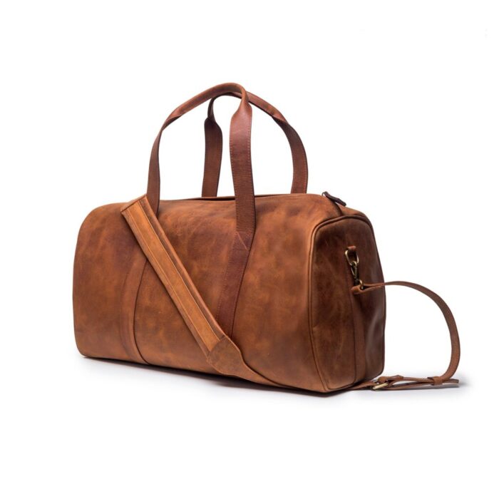 "Timeless Tan Heritage Duffle Bag: Your Stylish Travel Companion"